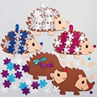 Los mejores  - Baker Ross AX460 Kits Decoración De Espuma De L”Árbol De Navidad Erizo De Nieve- Paquete De 5- Suministros Creativos De…